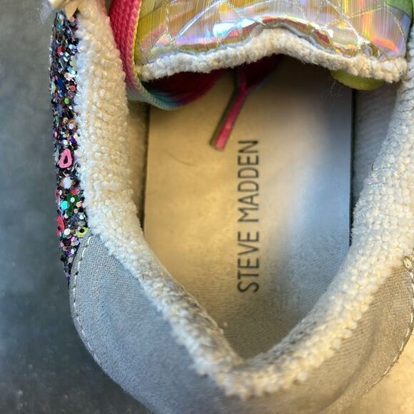 Steve Madden sneakers girls 4 glitter star - Picture 10 of 13
